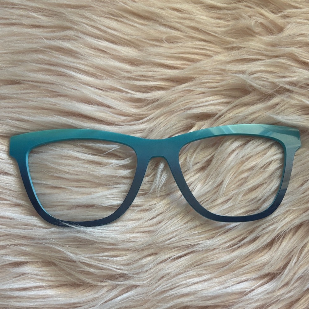 Bold Teal Blue Cat-Eye Glasses Frame